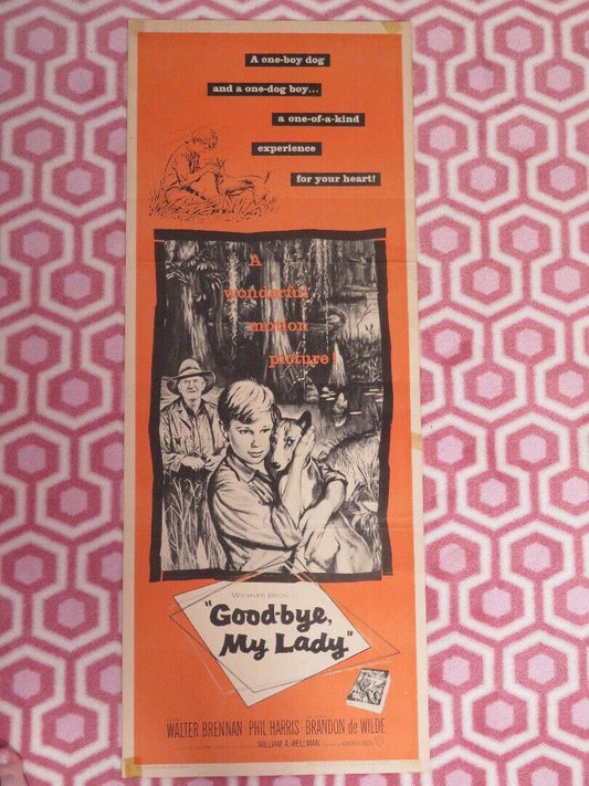 GOOD-BYE MY LADY US INSERT (14"x 36") POSTER WALTER BRENNAN PHIL HARRIS 1956