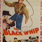 THE BLACK WHIP US INSERT (14"x 36") POSTER HUGH MARLOWE COLEEN GRAY 1956