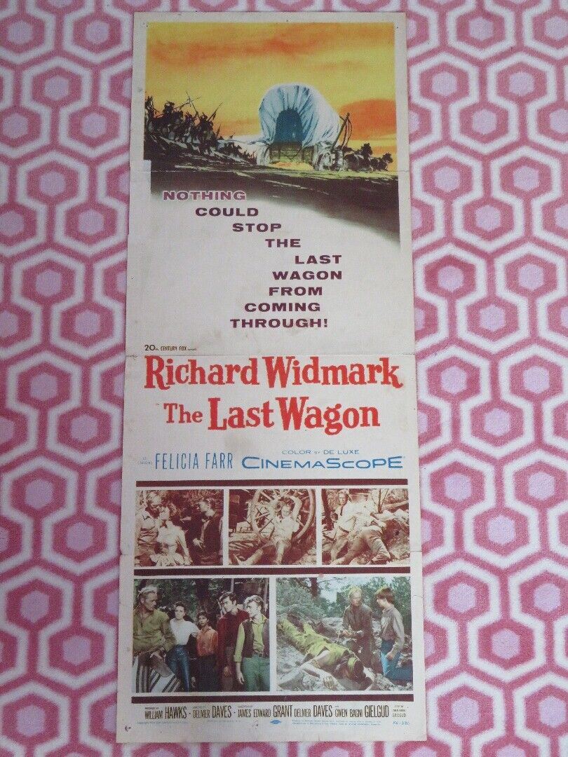 THE LAST WAGON US INSERT (14"x 36") POSTER RICHARD WIDMARK 1956