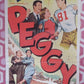 PEGGY  US INSERT (14"x 36") POSTER DIANA LYNN CHARLES COBURN 1950