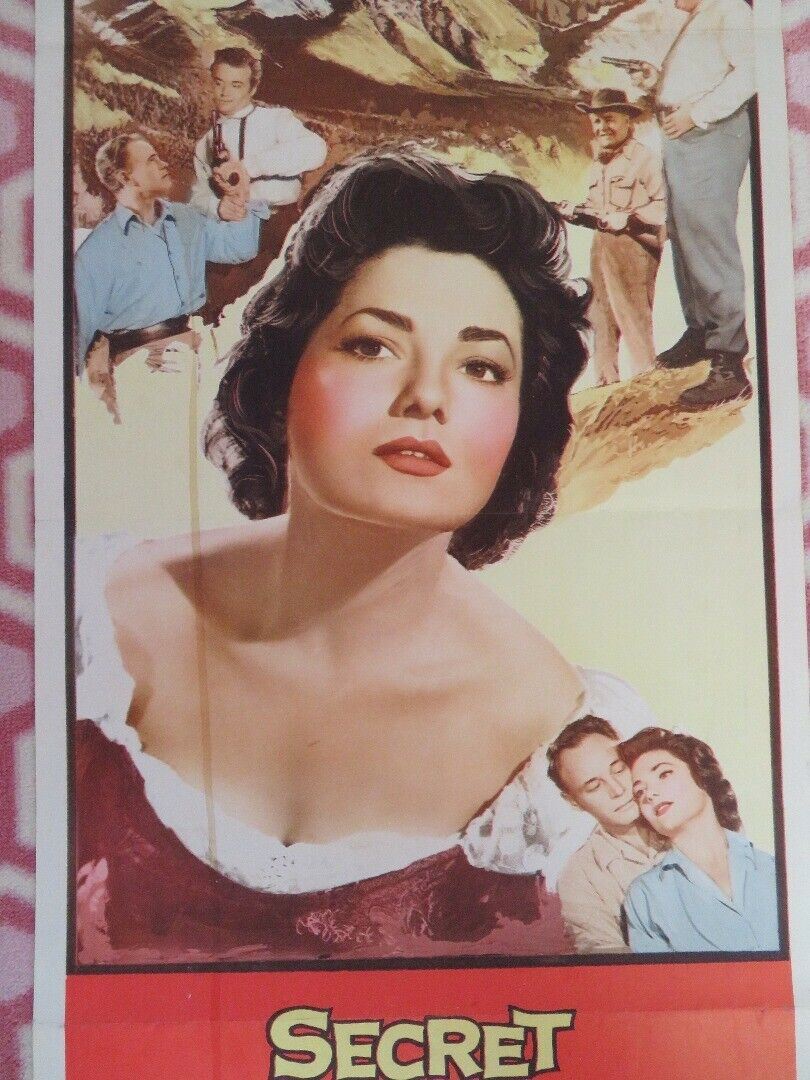 SECRET OF TREASURE MOUNTAIN US INSERT (14"x 36") POSTER VALERIE FRENCH 1956