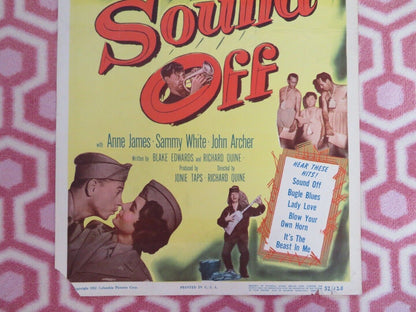 SOUND OFF US INSERT (14"x 36") POSTER MICKEY ROONEY 1952