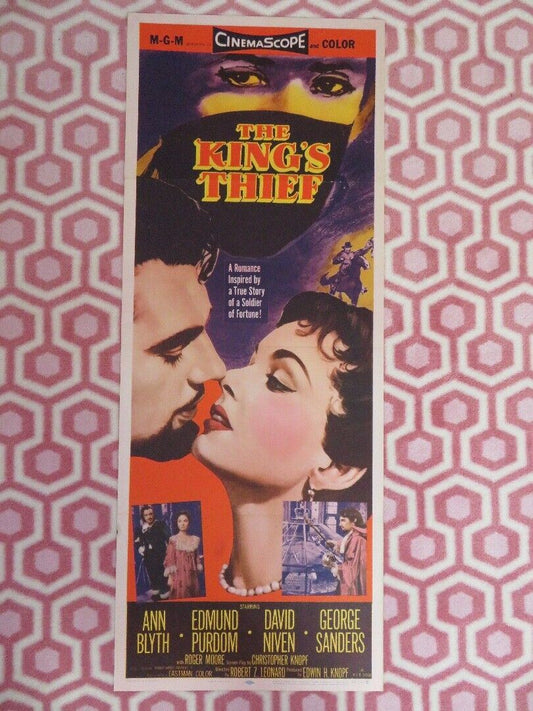 THE KING'S THIEF US INSERT (14"x 36") POSTER EDMUND PURDOM ANN BLYTH 1955