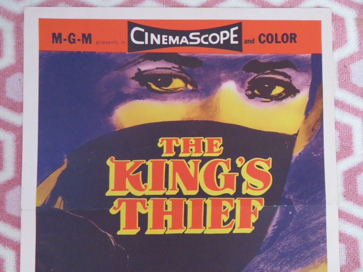 THE KING'S THIEF US INSERT (14"x 36") POSTER EDMUND PURDOM ANN BLYTH 1955