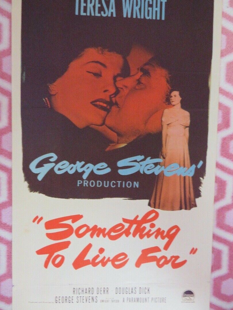 SOMETHING TO LIVE FOR US INSERT (14"x 36") POSTER JOAN FONTAINE RAY MILLAND '52
