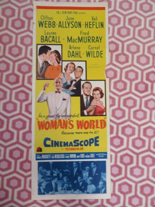 WOMAN'S WORLD US INSERT (14"x 36") POSTER CLIFTON WEBB JUNE ALLYSON VAN HEFLIN