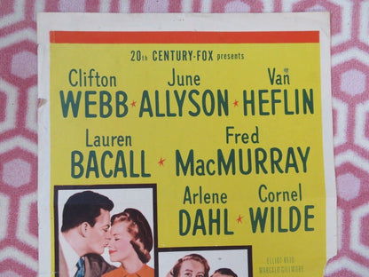 WOMAN'S WORLD US INSERT (14"x 36") POSTER CLIFTON WEBB JUNE ALLYSON VAN HEFLIN