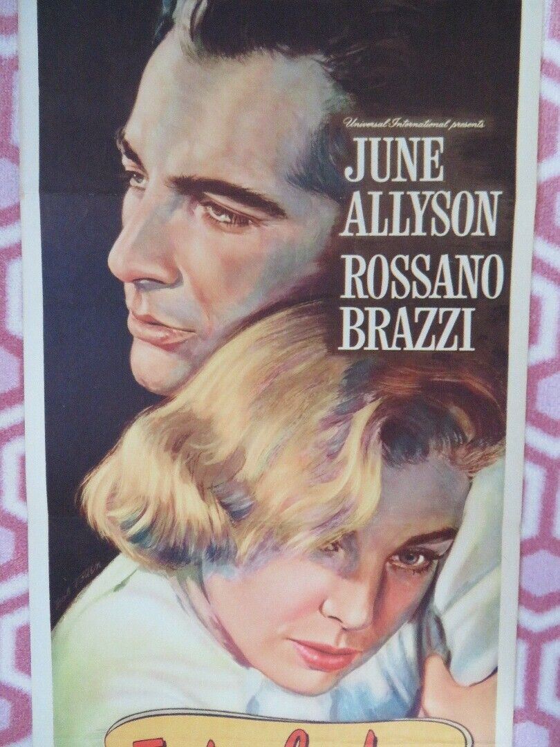 INTERLUDE US INSERT (14"x 36") POSTER JUNE ALLYSON ROSSANO BRAZZI 1957