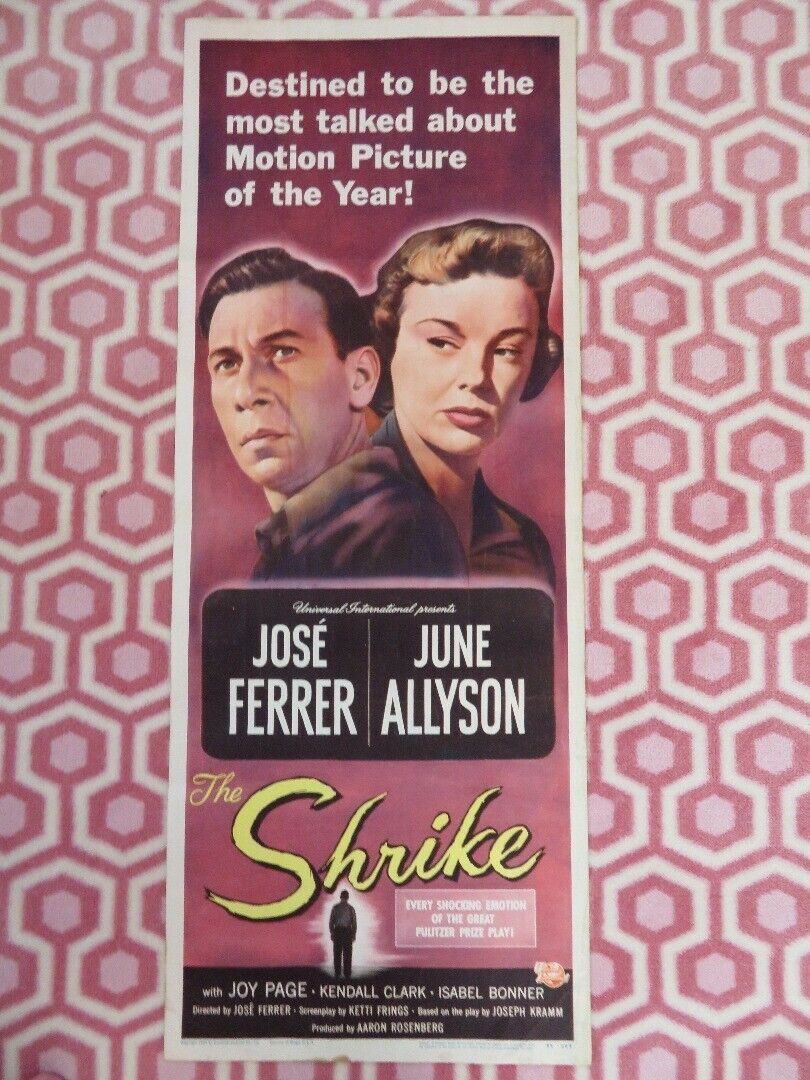 THE SHRIKE US INSERT (14"x 36") POSTER JOSE FERRER JUNE ALLYSON 1955