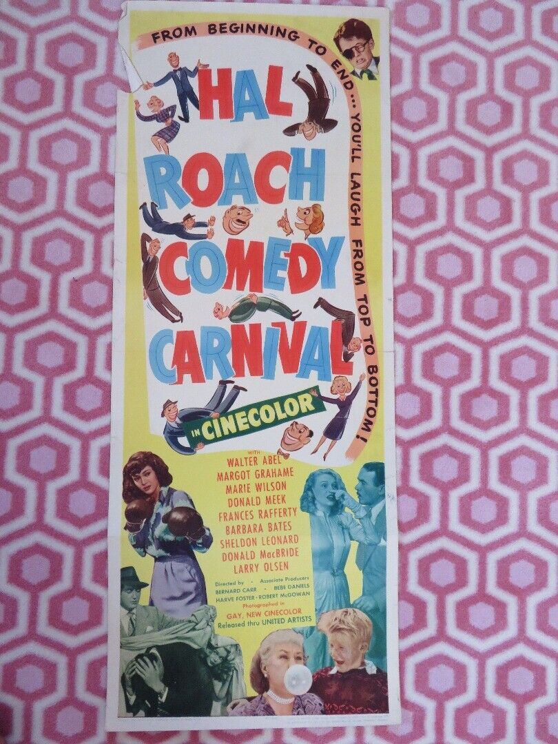 HAL ROACH COMEDY CARNIVAL US INSERT (14"x 36") POSTER WALTER ABEL MARGOT GRAHAME