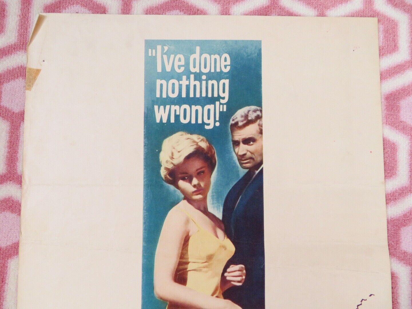 RETURN TO PEYTON PLACE US INSERT (14"x 36") POSTER CAROL LYNLEY JEFF CHANDLER