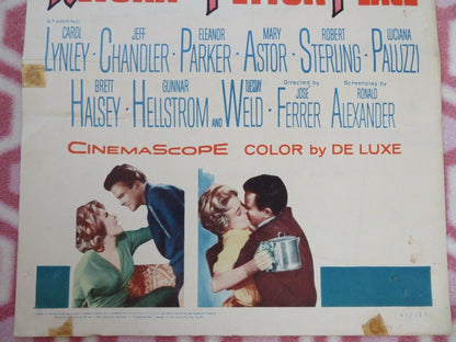 RETURN TO PEYTON PLACE US INSERT (14"x 36") POSTER CAROL LYNLEY JEFF CHANDLER