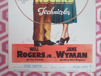 THE STORY OF WILL ROGERS US INSERT (14"x 36") POSTER WILL ROGERS JANE WYMAN  '52