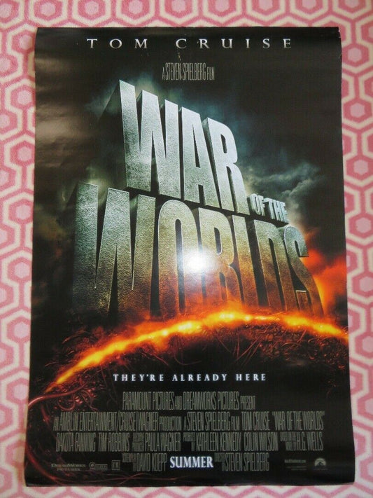 WAR OF THE WORLDS TEASER US ONE SHEET ROLLED POSTER TOM CRUISE SPIELBERG 2005