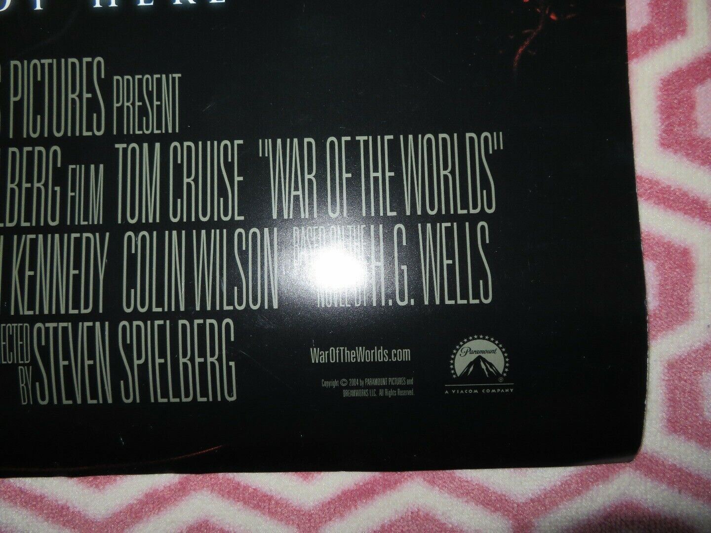 WAR OF THE WORLDS TEASER US ONE SHEET ROLLED POSTER TOM CRUISE SPIELBERG 2005