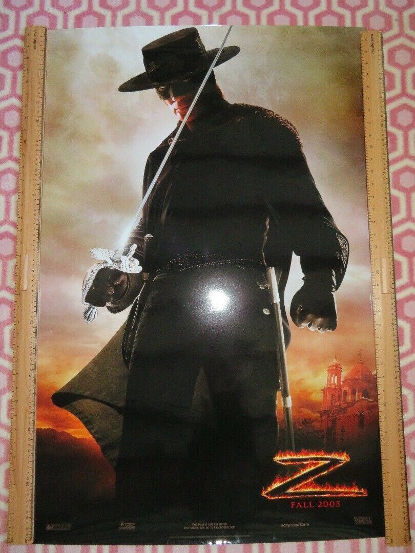 THE LEGEND ZORRO TEASER ONE SHEET ROLLED POSTER ANTONIO BANDERAS 2005