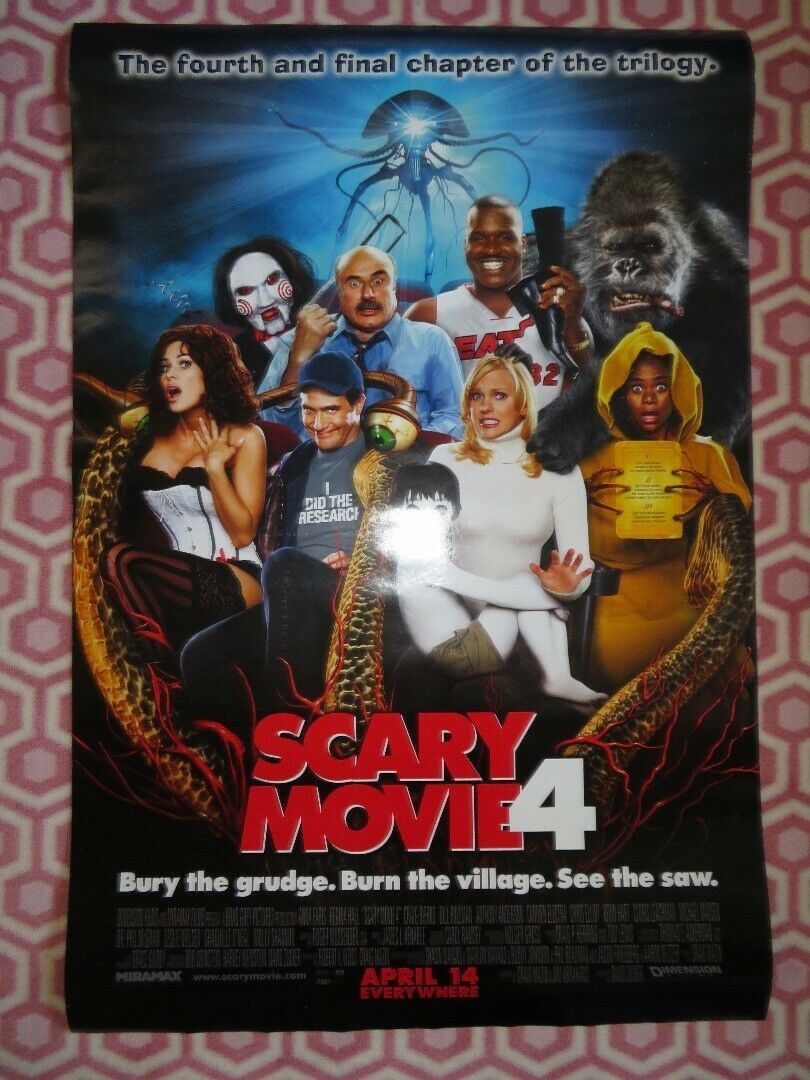 SCARY MOVIE 4 ONE SHEET ROLLED POSTER DAVID ZUCKER ANNA FARIS 2006