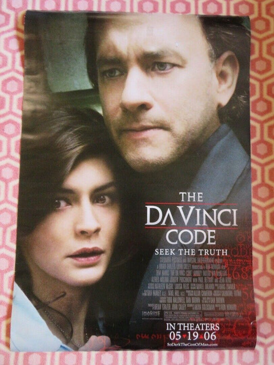 THE DA VINCI CODE ONE SHEET ROLLED POSTER  AUDREY TAUTOU TOM HANKS 2006