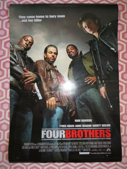 FOUR BROTHERS  ONE SHEET ROLLED POSTER  MARK WAHLBERG TYRESE GIBSON 2005