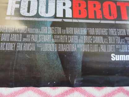 FOUR BROTHERS  ONE SHEET ROLLED POSTER  MARK WAHLBERG TYRESE GIBSON 2005