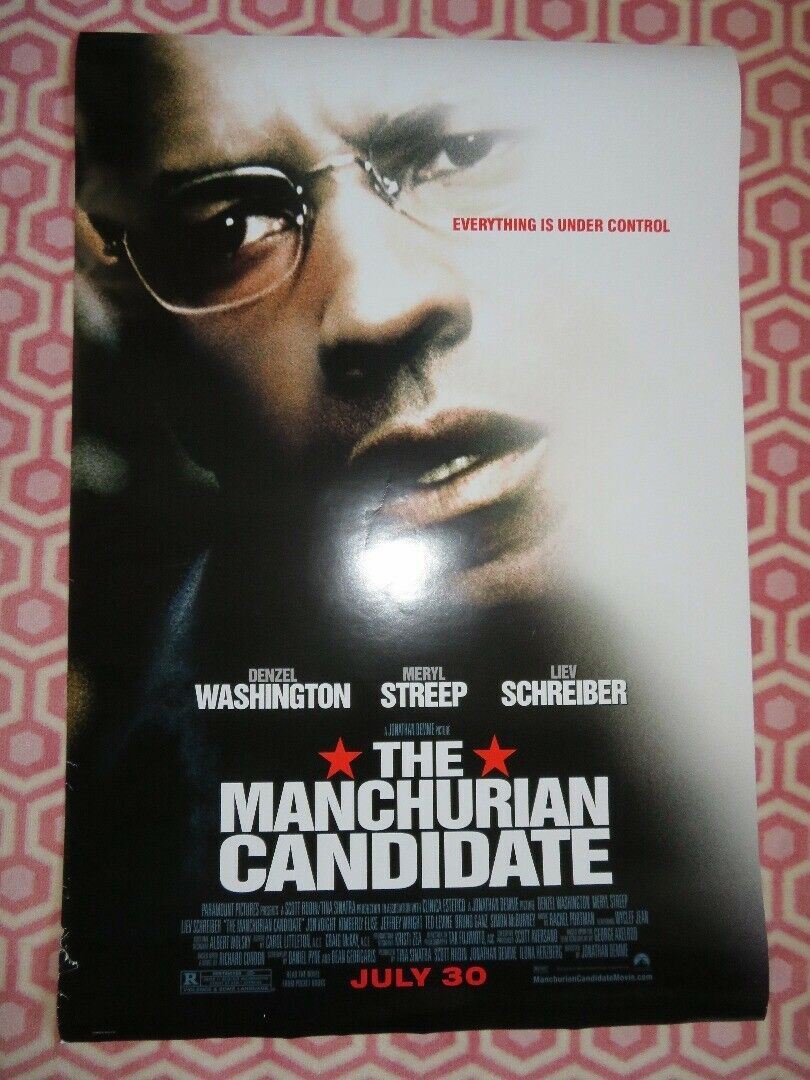 THE MANCHURIAN CANDIDATE ONE SHEET ROLLED POSTER DENZIL WASHINGTON M STREEP 2004