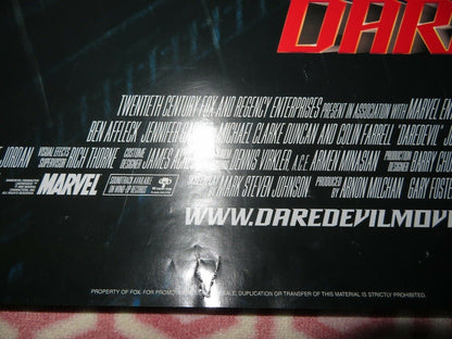 DAREDEVIL VERSION A  ONE SHEET ROLLED POSTER BEN AFFLECK JENNIFER GARNER 2003