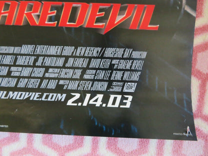 DAREDEVIL VERSION A  ONE SHEET ROLLED POSTER BEN AFFLECK JENNIFER GARNER 2003