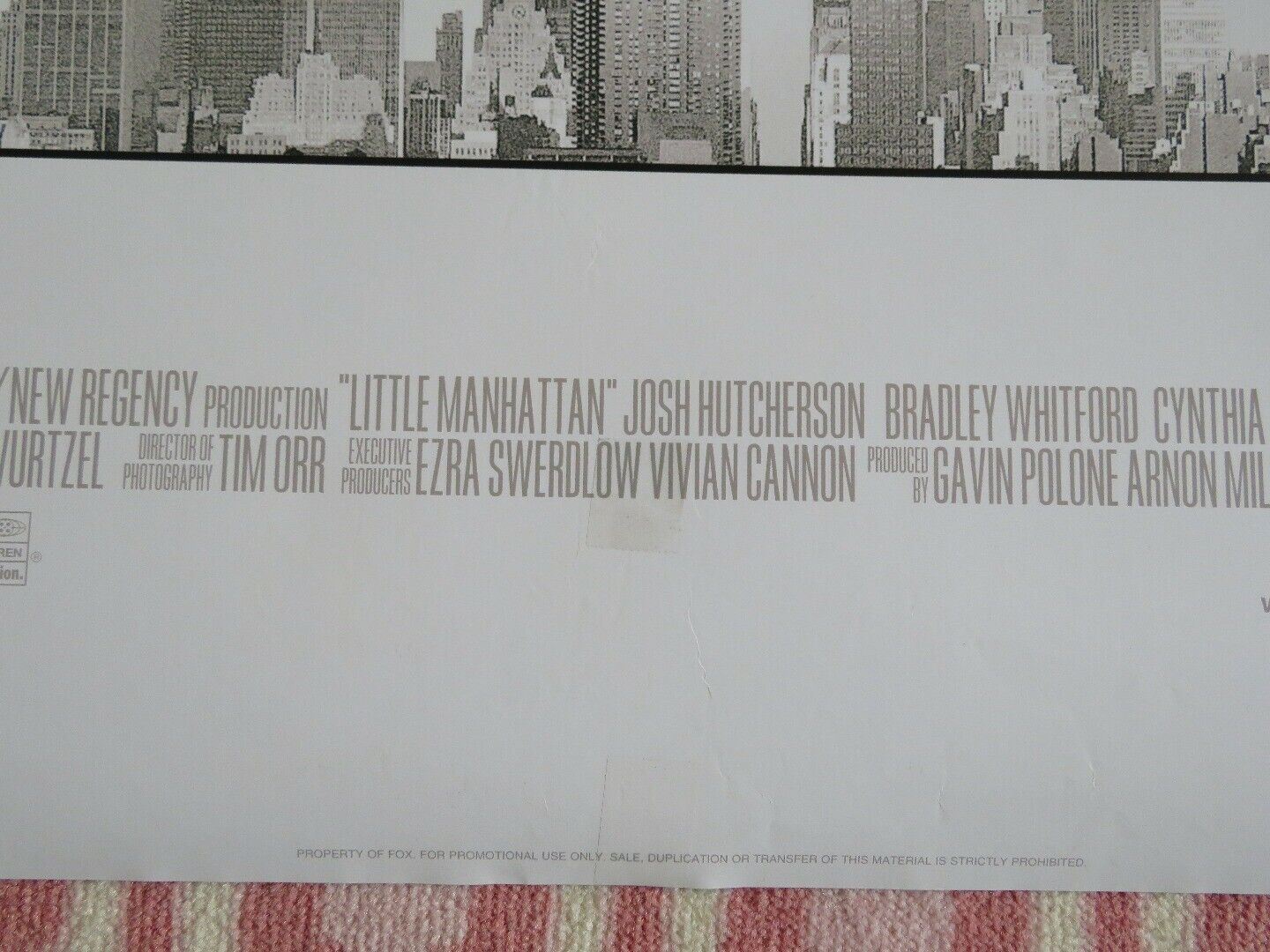 LITTLE MANHATTAN VERSION A  US ONE SHEET ROLLED JOSH HUTCHERSON 2005