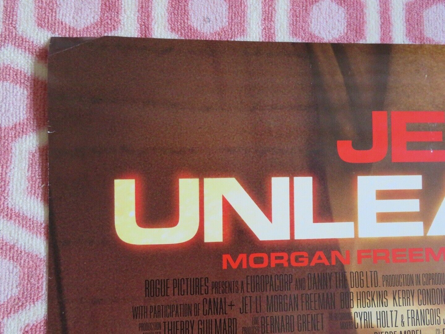 UNLEASHED US ONE SHEET ROLLED JET LI MORGAN FREEMAN BOB HOSKINS 2005