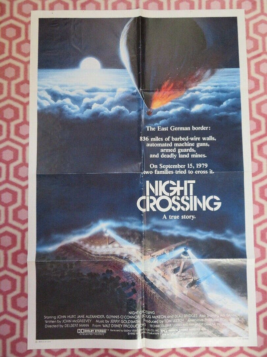 NIGHT CROSSING US ONE SHEET POSTER JOHN HURT JANE ALEXANDER 1982