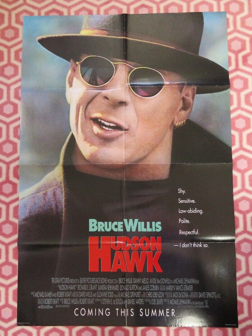 HUDSON HAWK ADVANCE US ONE SHEET POSTER BRUCE WILLIS 1991