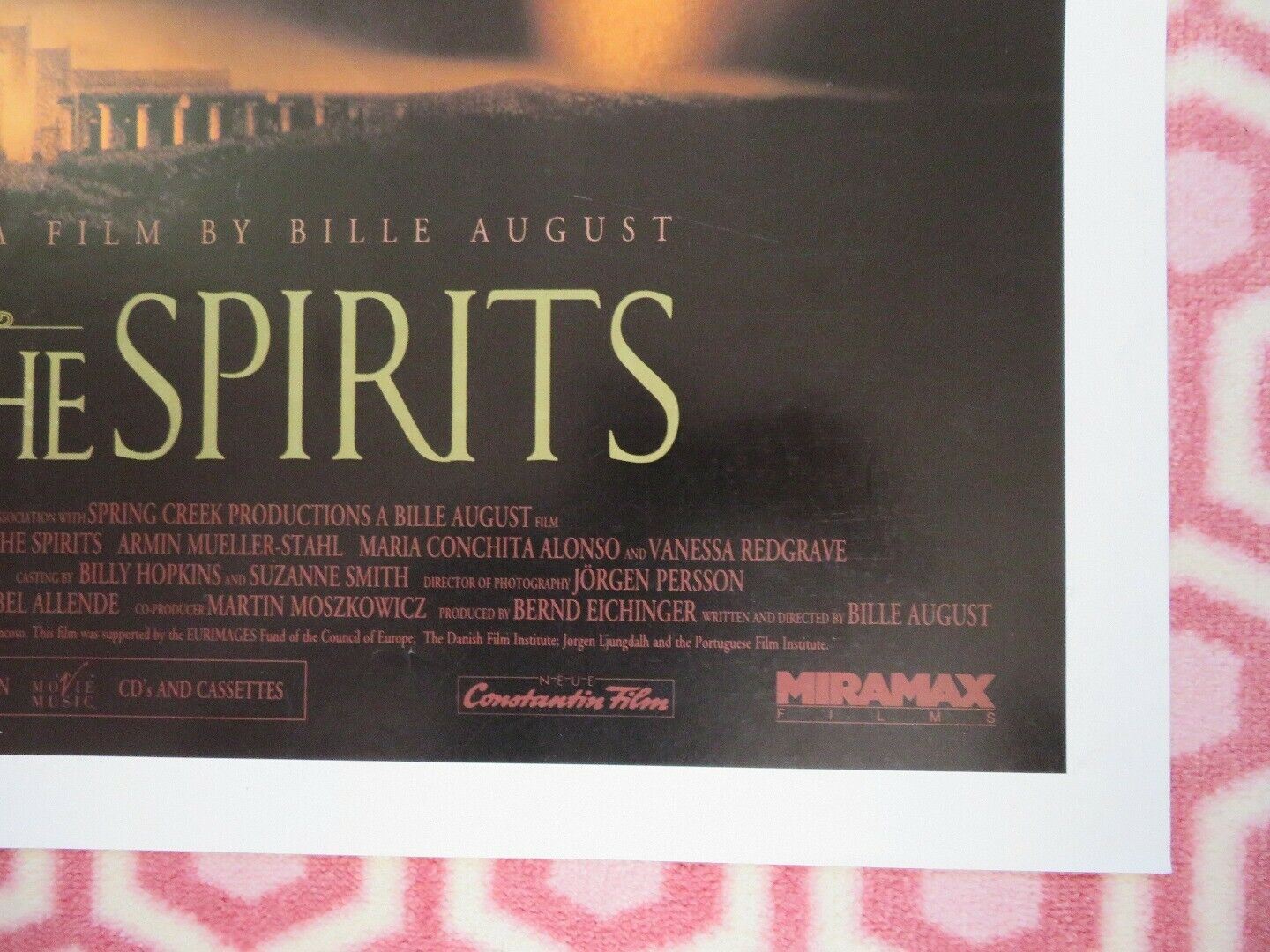 HOUSE OF THE SPIRITS  US ONE SHEET POSTERMERYL STREEP GLENN CLOSE 1993