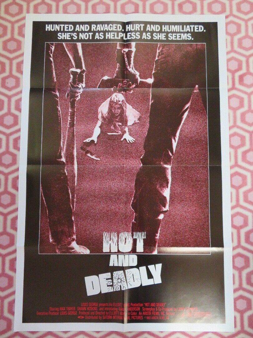 HOT AND DEADLY/ The Retrievers US ONE SHEET POSTER MAX THAYER SHAWN HOSKINS 1983