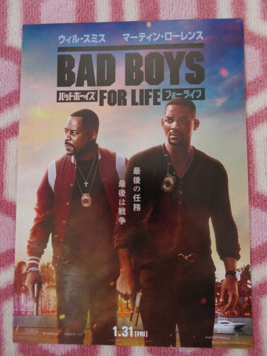 BAD BOYS FOR LIFE JAPANESE CHIRASHI (B5) POSTER WILL SMITH MARTIN LAWRENCE 2020