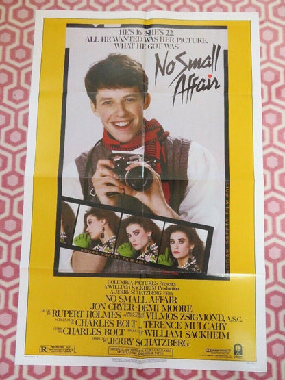 NO SMALL AFFAIR US ONE SHEET POSTER JON CRYER DEMI MOORE 1984