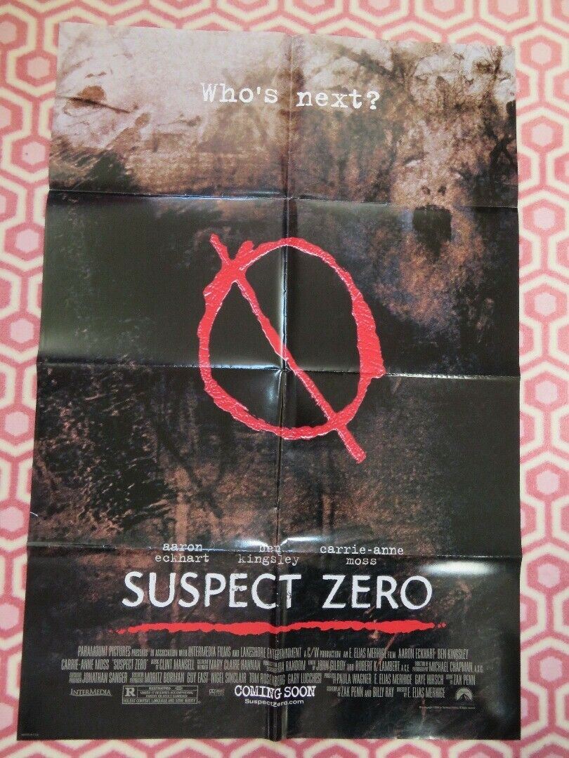 SUSPECT ZERO US ONE SHEET POSTER AARON EKHART BEN KINGSLEY 2004