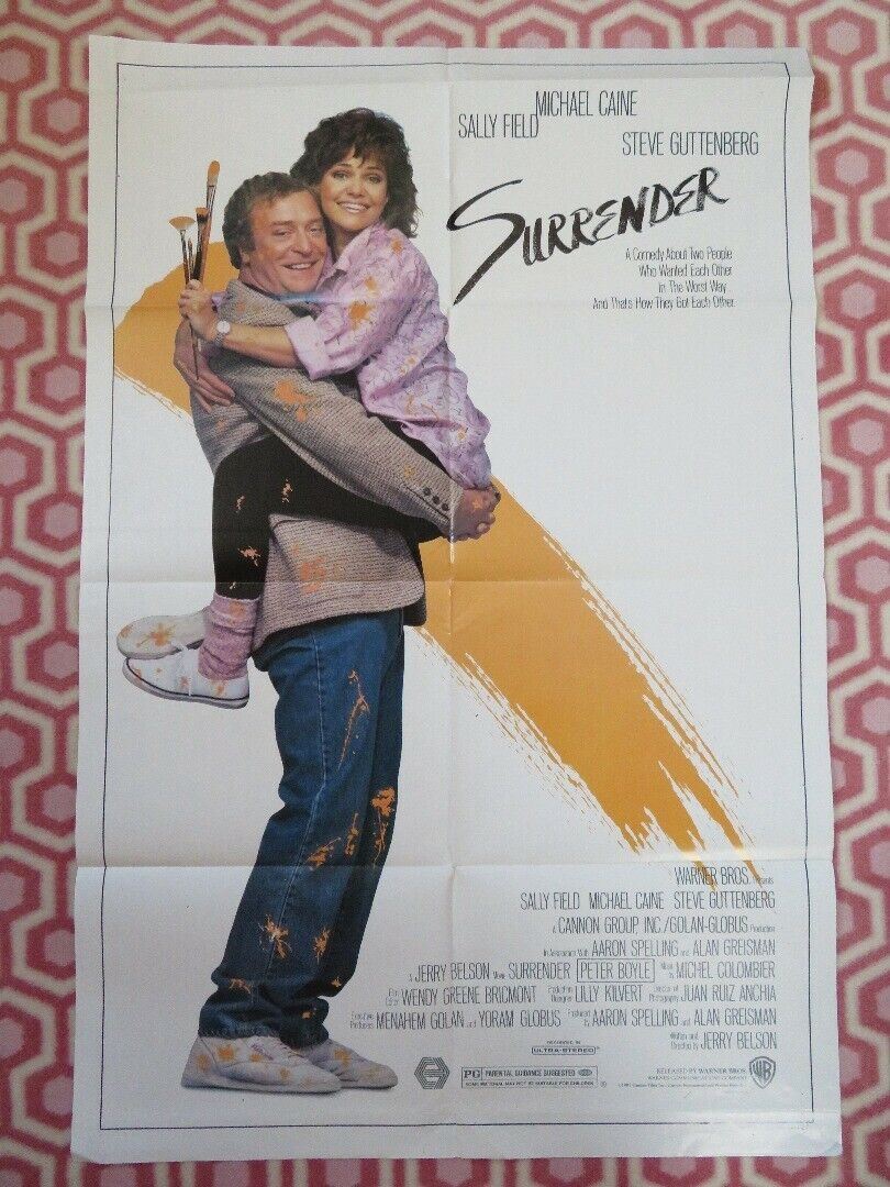 SURRENDER STYLE B US ONE SHEET POSTER MICHAEL CAINE SALLY FIELD 1987