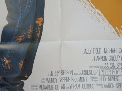 SURRENDER STYLE B US ONE SHEET POSTER MICHAEL CAINE SALLY FIELD 1987