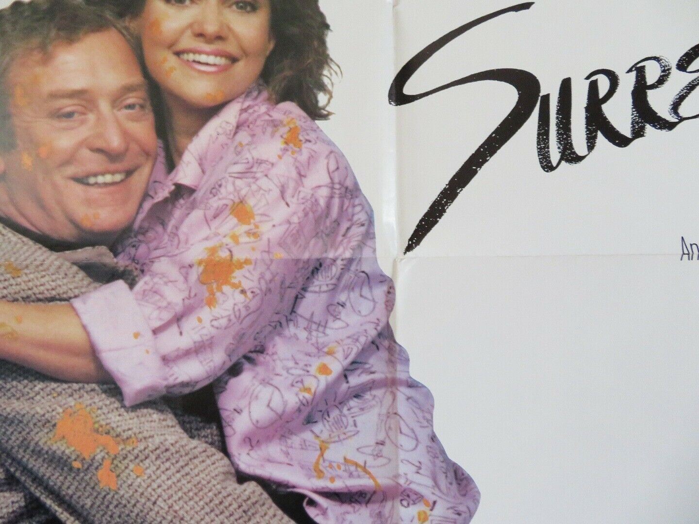 SURRENDER STYLE B US ONE SHEET POSTER MICHAEL CAINE SALLY FIELD 1987