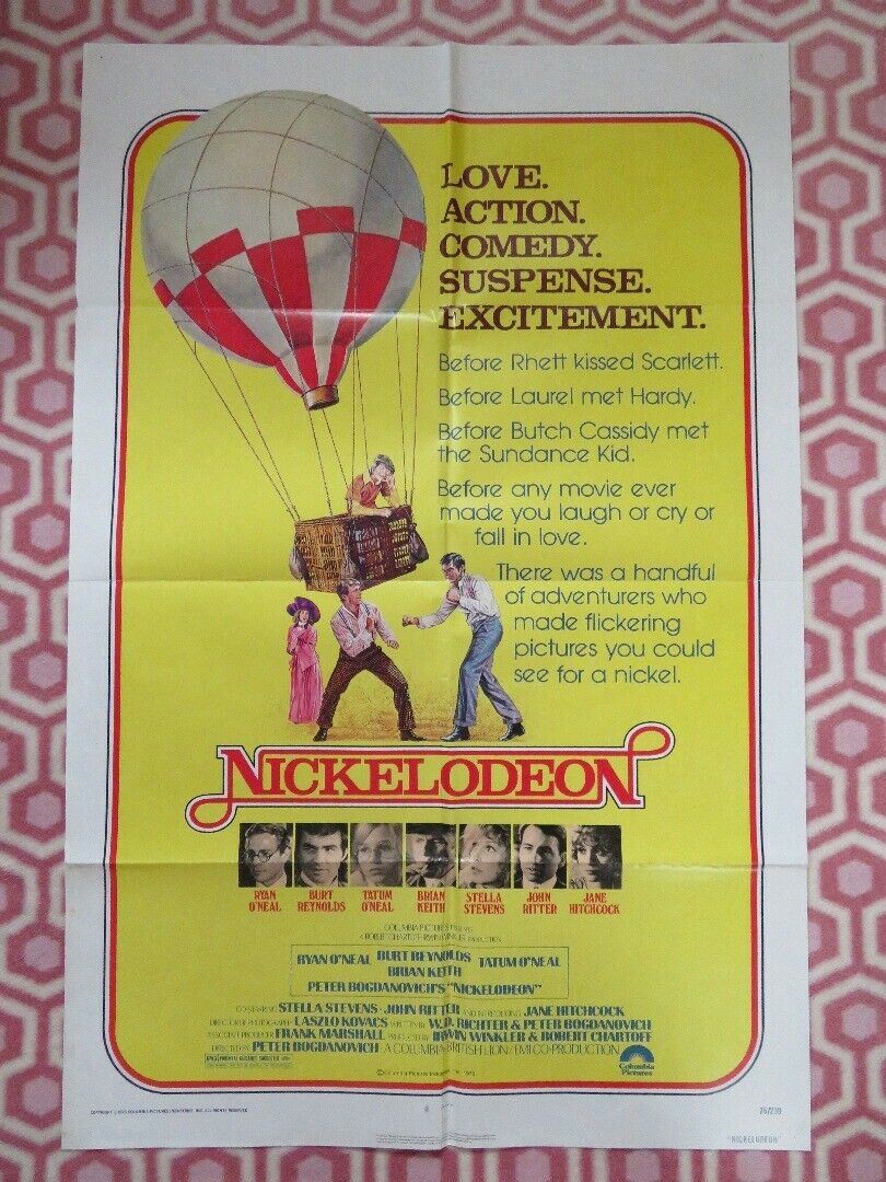 NICKELODEON US ONE SHEET POSTER BURT REYNOLDS RYAN O'NEAL 1976