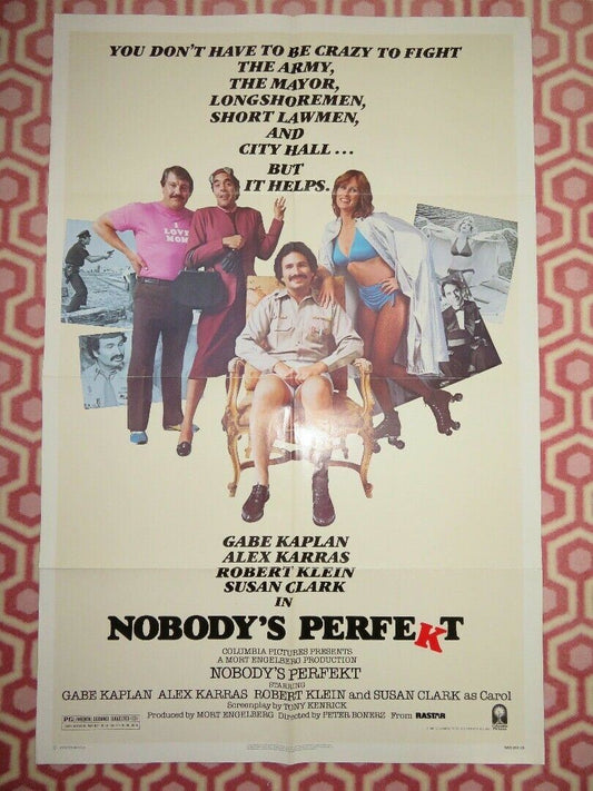 NOBODY'S PERFEKT US ONE SHEET POSTER GABE KAPLAN ALEX KARRIS 1981