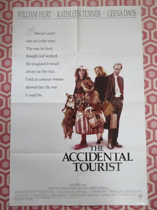 THE ACCIDENTAL TOURIST US ONE SHEET POSTER WILLIAM HURT KATHLEEN TURNER 1988