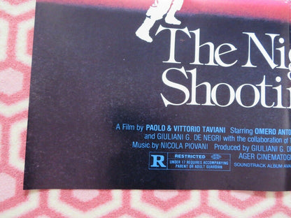 THE NIGHT OF THE SHOOTING STARS US ONE SHEET POSTER OMERO ANTONUTTI 1982