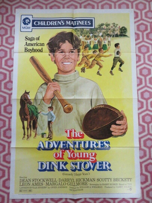 THE ADVENTURES OF YOUNG DINK STOVER (HAPPY YEARS) US ONE SHEET POSTER  R1973