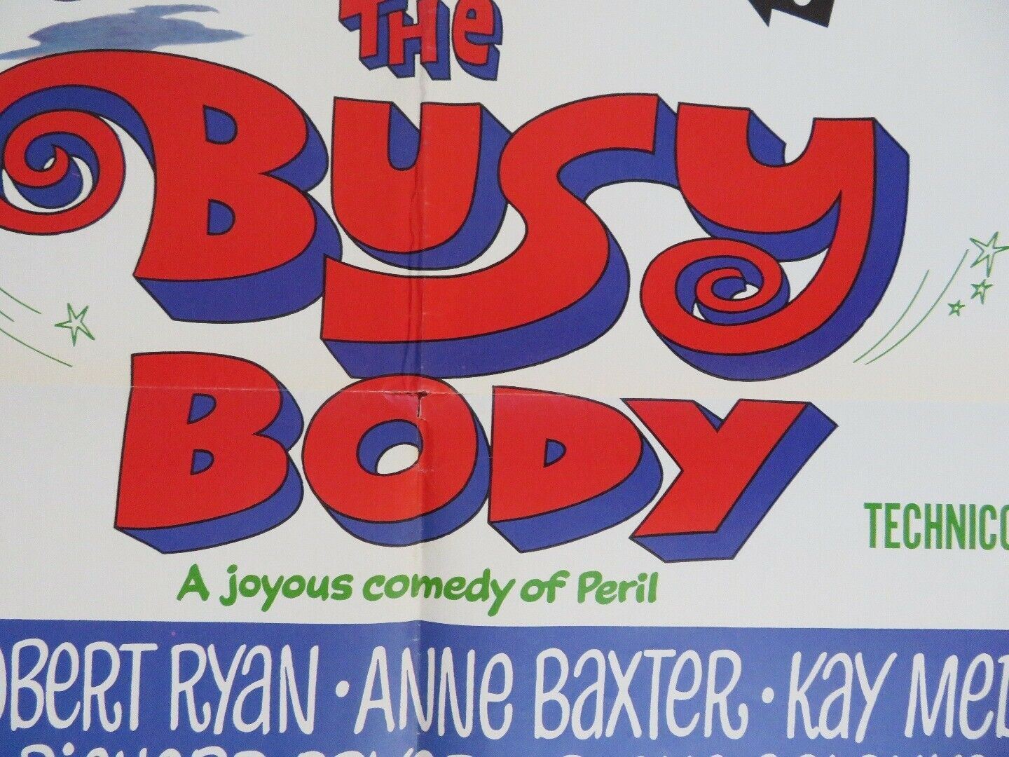 THE BUSY BODY US ONE SHEET POSTER WILLIAM CASTLE 1967