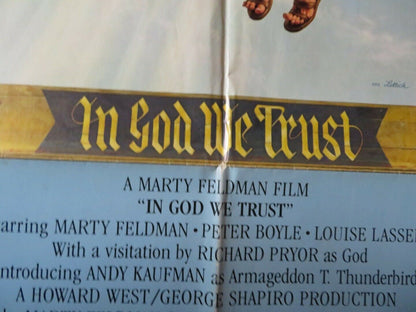 IN GOD WE TRUST US ONE SHEET POSTER MARTY FELDMAN  1980