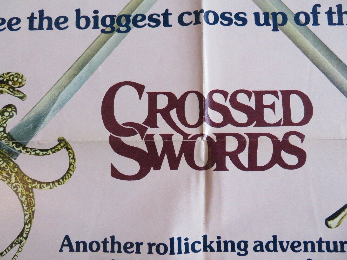 CROSSED SWORDS US ONE SHEET POSTER OLIVER REED RAQUEL WELCH MARK LESTE ...