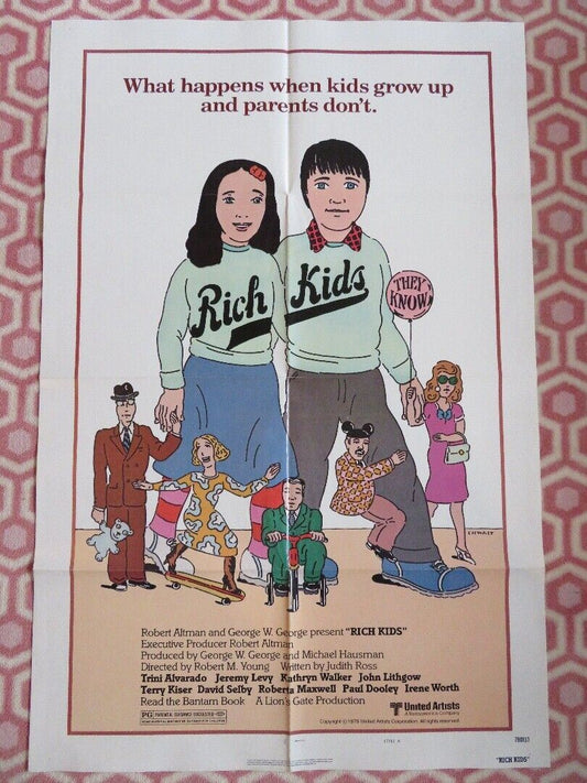 RICH KIDS STYLE A  US ONE SHEET POSTER G JOHN LITHGOW TRINI ALVARADO 1979