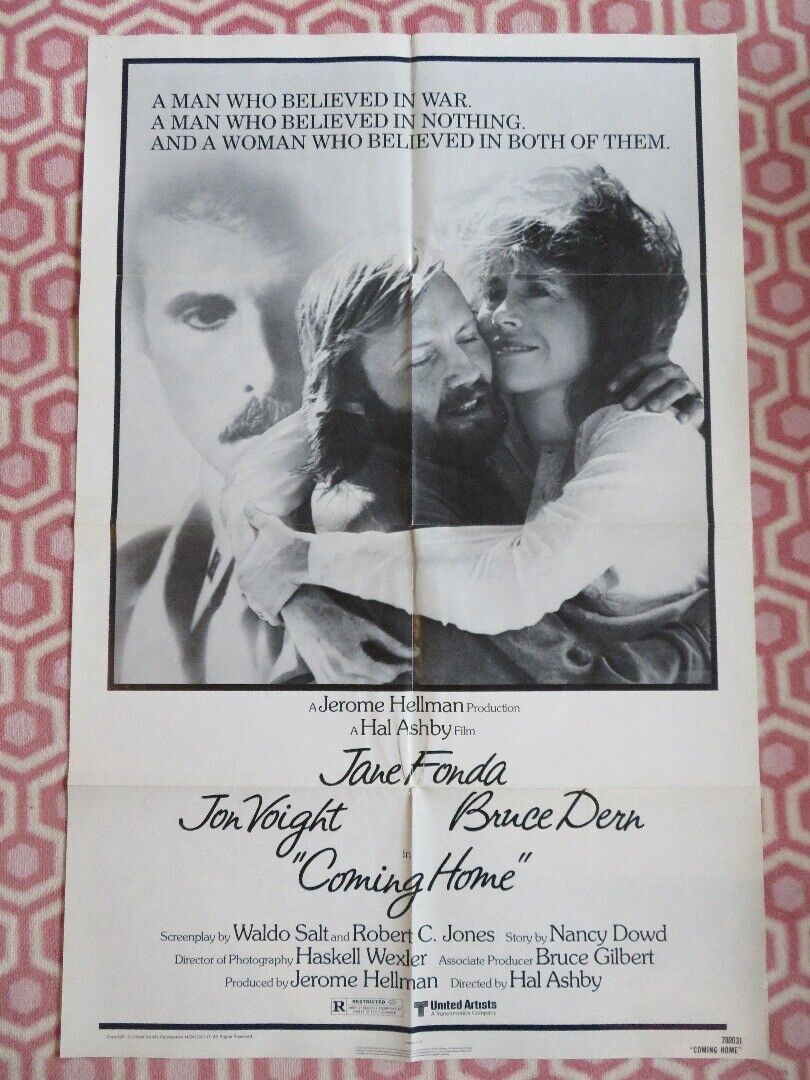 COMING HOME  US ONE SHEET POSTER JON VOIGHT JANE FONDA 1978