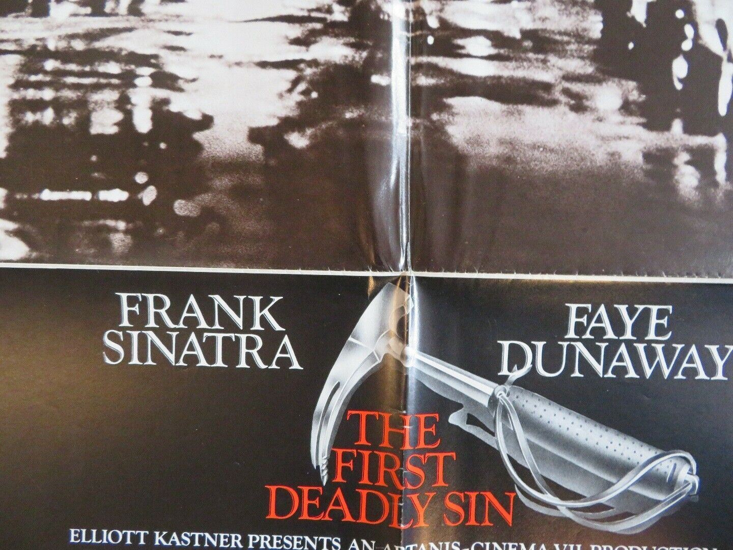 THE FIRST DEADLY SIN US ONE SHEET POSTER FRANK SINATRA FAYA DUNAWAY 1980